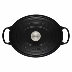 Le Creuset 6.75 Qt. Oval Signature Dutch Oven With Stainless Steel Knob | Licorice 9 Le Creuset 6.75 Qt. Oval Signature Dutch Oven With Stainless Steel Knob | Licorice -Food Prep Tools Shop rs11833 ls2502 3120ss 3 lpr