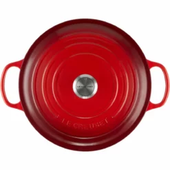 Le Creuset 7.25 Qt. Round Signature Dutch Oven With Stainless Steel Knob | Cerise/Cherry Red -Food Prep Tools Shop rs11940 lc 20200311 fr ps os 21177300602430 004s