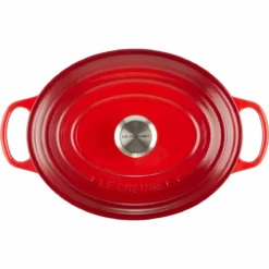 Le Creuset 5 Qt. Oval Signature Dutch Oven With Stainless Steel Knob | Cerise/Cherry Red -Food Prep Tools Shop rs11949 lc 20191021 fr ps 00009s