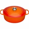 Le Creuset 6.75 Qt. Oval Signature Dutch Oven With Stainless Steel Knob | Flame Orange -Food Prep Tools Shop rs11951 lc 20190108 de ps 50098