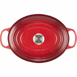 Le Creuset 6.75 Qt. Oval Signature Dutch Oven With Stainless Steel Knob | Cerise/Cherry Red -Food Prep Tools Shop rs11954 lc 20191105 fr ps 00004s
