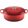 Le Creuset 9.5 Qt. Oval Signature Dutch Oven With Stainless Steel Knob | Cerise/Cherry Red -Food Prep Tools Shop rs11961 lc 20191107 fr ps 00003 s