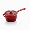 Le Creuset 1.75 Qt. Signature Enameled Cast Iron Saucepan With Stainless Steel Knob | Cerise/Cherry Red -Food Prep Tools Shop rs11971 0024147276944.main