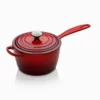 Le Creuset 2.25 Qt. Signature Enameled Cast Iron Saucepan With Stainless Steel Knob | Cerise/Cherry Red -Food Prep Tools Shop rs11975 rs4854 18cm cast iron signature saucepan cerise