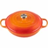 Le Creuset 3.5 Qt. Signature Enameled Cast Iron Braiser With Stainless Steel Knob | Flame Orange -Food Prep Tools Shop rs11977 lc 20191015 fr ps 00009 s