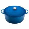 Le Creuset 13.25 Qt. Round Signature Cast Iron Dutch Oven With Stainless Steel Knob | Marseille Blue -Food Prep Tools Shop rs12260 ls2501 3459ss