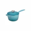 Le Creuset 1.75 Qt. Signature Enameled Cast Iron Saucepan With Stainless Steel Knob | Caribbean Blue -Food Prep Tools Shop rs12273 ls2518 1617ss