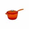 Le Creuset 2.25 Qt. Signature Enameled Cast Iron Saucepan With Stainless Steel Knob | Flame Orange -Food Prep Tools Shop rs12283 ls2518 182ss