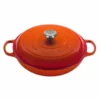 Le Creuset 5 Qt. Signature Enameled Cast Iron Braiser With Stainless Steel Knob | Flame Orange -Food Prep Tools Shop rs12288 ls2532 322ss