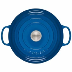 Le Creuset 7.25 Qt. Round Signature Dutch Oven With Stainless Steel Knob | Marseille Blue -Food Prep Tools Shop rs12404 ls2501 2859 3