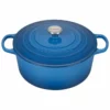 Le Creuset 9 Qt. Round Signature Dutch Oven With Stainless Steel Knob | Marseille Blue -Food Prep Tools Shop rs12410 ls2501 3059ss