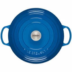 Le Creuset 9 Qt. Round Signature Dutch Oven With Stainless Steel Knob | Marseille Blue -Food Prep Tools Shop rs12412 ls2501 3059ss 3