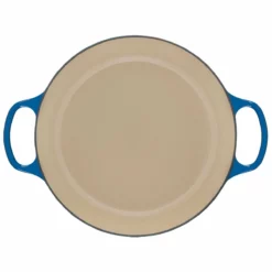 Le Creuset 3.5 Qt. Signature Enameled Cast Iron Braiser With Stainless Steel Knob | Marseille Blue -Food Prep Tools Shop rs12496 ls2532 3059 4