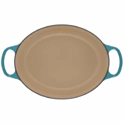 Le Creuset 6.75 Qt. Oval Signature Dutch Oven With Stainless Steel Knob | Caribbean Blue -Food Prep Tools Shop rs12540 ls2502 3117ss 4