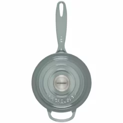 Le Creuset 1.75 Qt. Signature Enameled Cast Iron Saucepan With Stainless Steel Knob | Sea Salt -Food Prep Tools Shop rs14338 ls2518 1617ss 3 1