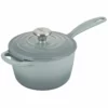 Le Creuset 1.75 Qt. Signature Enameled Cast Iron Saucepan With Stainless Steel Knob | Sea Salt -Food Prep Tools Shop rs14340 ls2518 1617ss 1