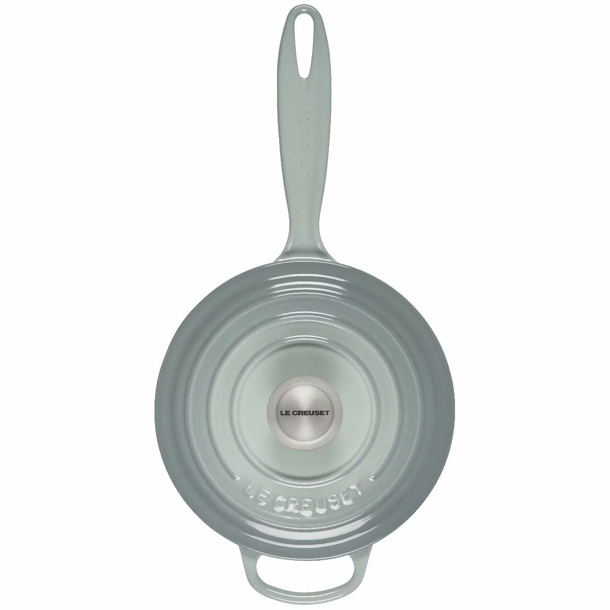 Le Creuset 2.25 Qt. Signature Enameled Cast Iron Saucepan With Stainless Steel Knob | Sea Salt 5 Le Creuset 2.25 Qt. Signature Enameled Cast Iron Saucepan With Stainless Steel Knob | Sea Salt - Image 3