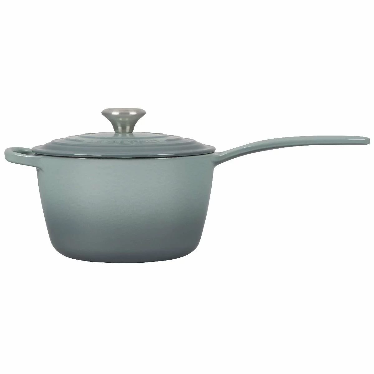 Le Creuset 2.25 Qt. Signature Enameled Cast Iron Saucepan With Stainless Steel Knob | Sea Salt 4 Le Creuset 2.25 Qt. Signature Enameled Cast Iron Saucepan With Stainless Steel Knob | Sea Salt - Image 2