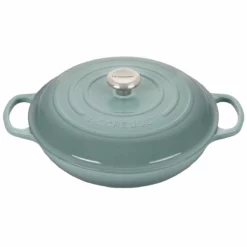 Le Creuset 3.5 Qt. Signature Enameled Cast Iron Braiser With Stainless Steel Knob | Sea Salt