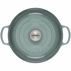 Le Creuset 3.5 Qt. Signature Enameled Cast Iron Braiser With Stainless Steel Knob | Sea Salt -Food Prep Tools Shop rs17080 ls2532 30717ss 3 lpr