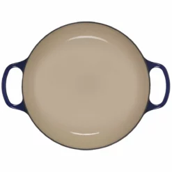 Le Creuset Olive Branch Collection 3.5 Qt. Signature Braiser | Indigo Blue -Food Prep Tools Shop rs17123 ls2532 3078ob 4