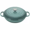 Le Creuset 5 Qt. Signature Enameled Cast Iron Braiser With Stainless Steel Knob | Sea Salt -Food Prep Tools Shop rs17354 rs12501 ls2532 32717ss p lpr