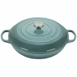 Le Creuset 5 Qt. Signature Enameled Cast Iron Braiser With Stainless Steel Knob | Sea Salt