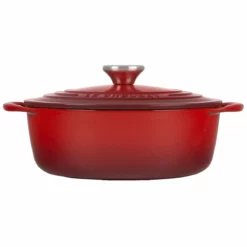 Le Creuset 2.75 Qt. Shallow Round Dutch Oven | Cerise -Food Prep Tools Shop rs18079 2.75qtshallowrdcerise 2