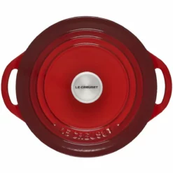 Le Creuset 2.75 Qt. Shallow Round Dutch Oven | Cerise -Food Prep Tools Shop rs18080 2.75qtshallowrdcerise 3