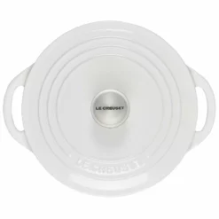 Le Creuset 2.75 Qt. Shallow Round Dutch Oven | White 9 Le Creuset 2.75 Qt. Shallow Round Dutch Oven | White -Food Prep Tools Shop rs18932 l2545 2216ss 3