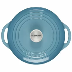Le Creuset 2.75 Qt. Shallow Round Dutch Oven | Caribbean 9 Le Creuset 2.75 Qt. Shallow Round Dutch Oven | Caribbean -Food Prep Tools Shop rs18936 l2545 2217ss 3