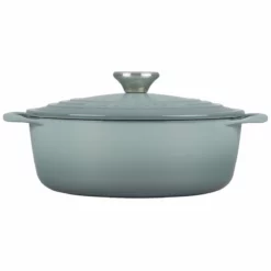 Le Creuset 2.75 Qt. Shallow Round Dutch Oven | Sea Salt -Food Prep Tools Shop rs18939 l2545 22717ss 2