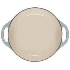 Le Creuset 2.75 Qt. Shallow Round Dutch Oven | Sea Salt -Food Prep Tools Shop rs18941 l2545 22717ss 4