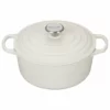 Le Creuset 4.5 Qt. Round Signature Dutch Oven With Stainless Steel Knob | White -Food Prep Tools Shop rs7342 l2501 2416ss lpr