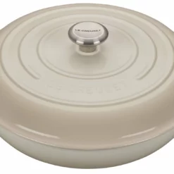 Le Creuset 5 Qt. Signature Enameled Cast Iron Braiser With Stainless Steel Knob | Meringue White
