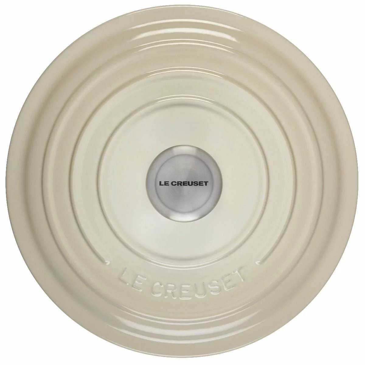 Le Creuset 5.5 Qt. Round Signature Cast Iron Dutch Oven With Stainless Steel Knob | Meringue White 4 Le Creuset 5.5 Qt. Round Signature Cast Iron Dutch Oven With Stainless Steel Knob | Meringue White - Image 2