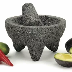 RSVP International RSVP Molcajete Mortar And Pestle - Black