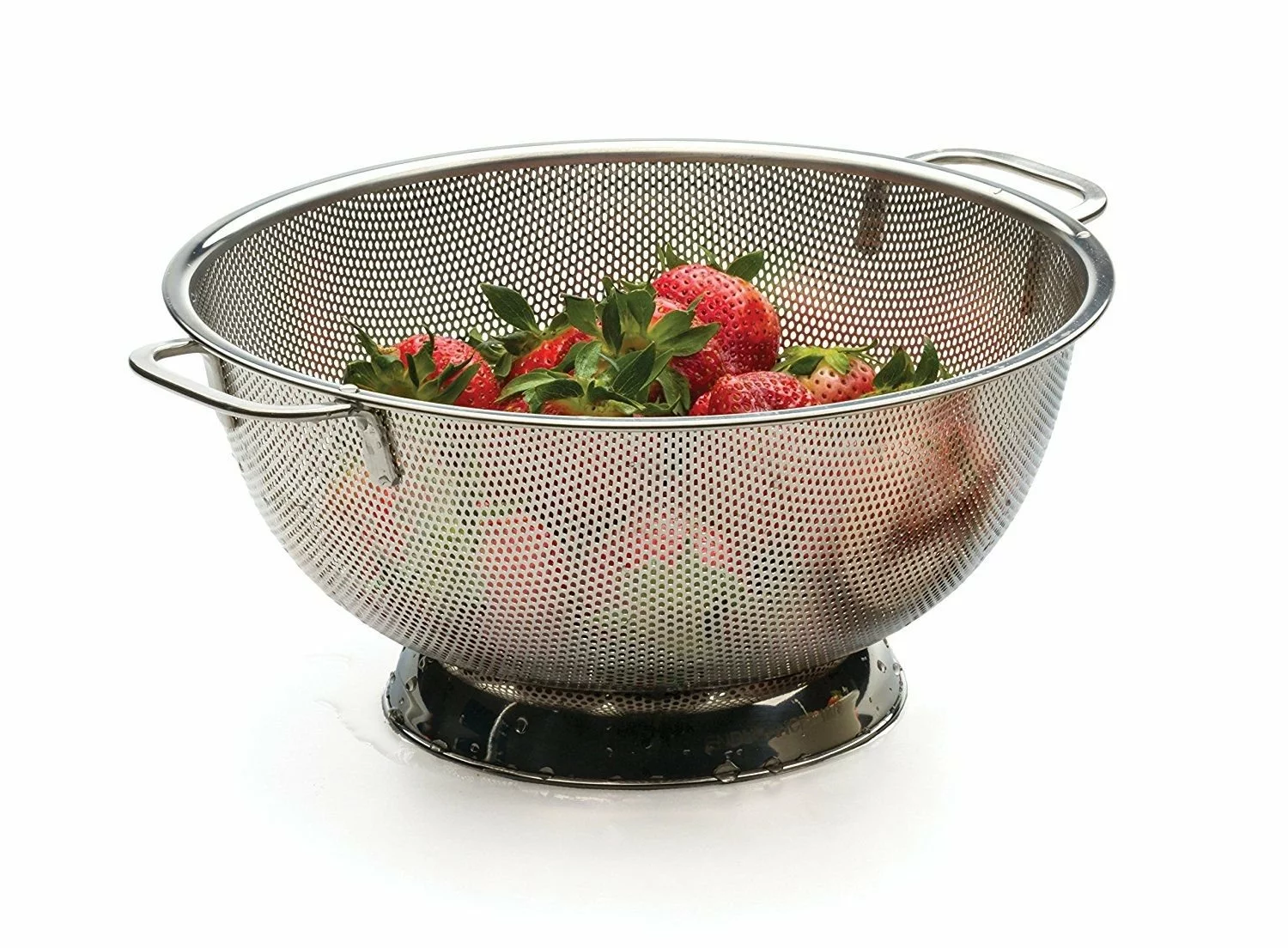 RSVP International RSVP Endurance Stainless Steel 5 Qt. Precision Pierced Colander 4 RSVP International RSVP Endurance Stainless Steel 5 Qt. Precision Pierced Colander - Image 2