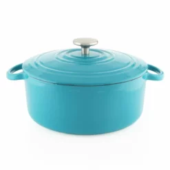 Chantal 3 Qt. Round Cast Iron Dutch Oven | Sea Blue