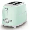SMEG 2-Slice Toaster | Pastel Green -Food Prep Tools Shop smeg 50 s retro 2 slice toaster oven tsf01pgus