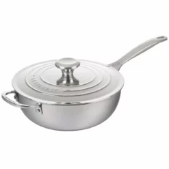 Le Creuset 3.5 Qt. Nonstick Saucier Pan | Stainless Steel