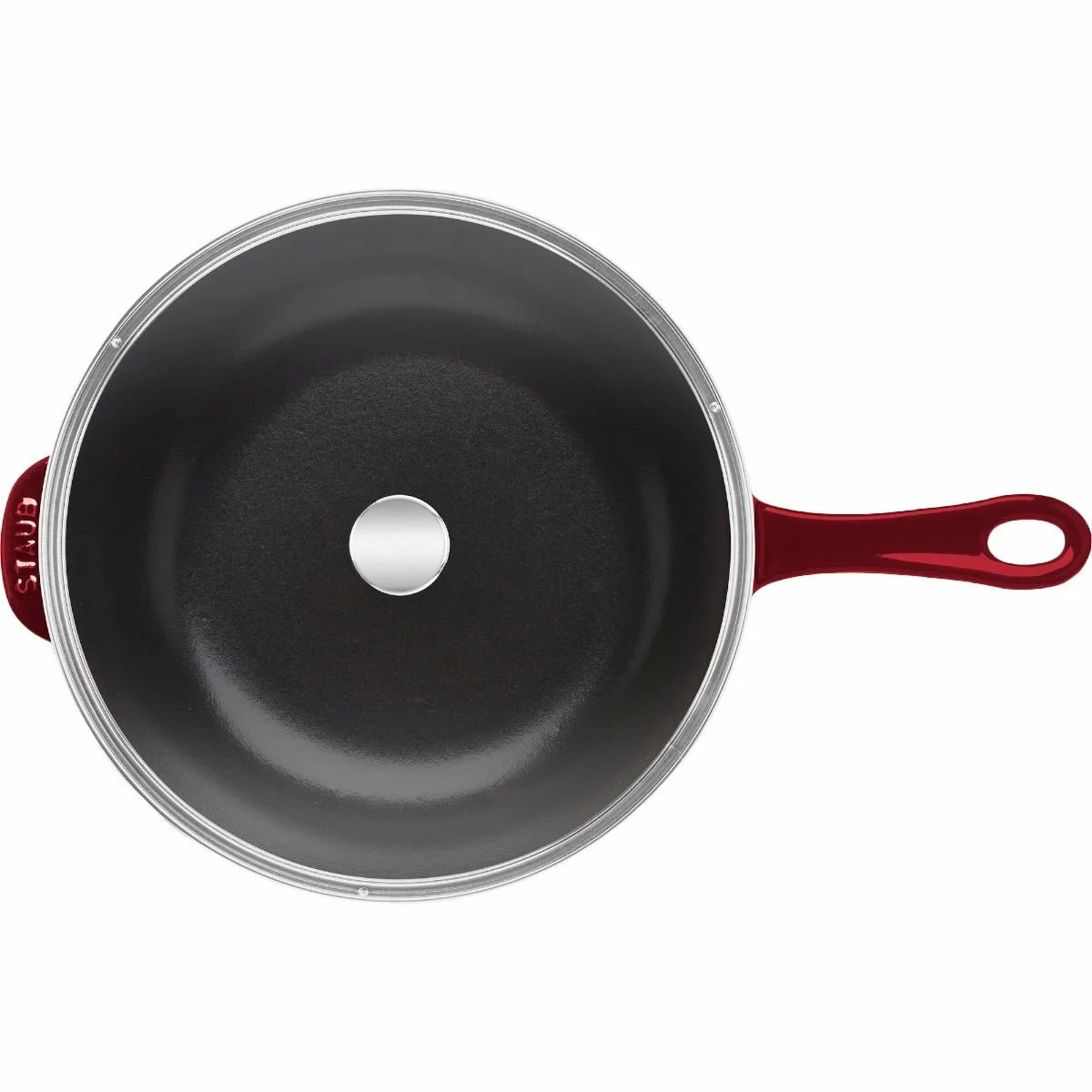 Staub 2.9 Qt Cast Iron Daily Pan | Grenadine 6 Staub 2.9 Qt Cast Iron Daily Pan | Grenadine - Image 4