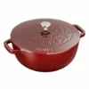 Staub 3.75 Qt Essential French Oven With Lilly Lid | Grenadine -Food Prep Tools Shop staub lille grenadine 11212487 1
