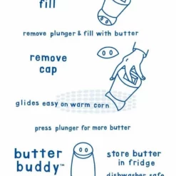 Talisman Designs "Butter Girl" Corn Butterer - Yellow -Food Prep Tools Shop talisman designs butter girl buttered corn spreader yellow bg y compressed 1