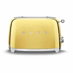 SMEG 2-Slice Toaster | Gold -Food Prep Tools Shop tsf01gous smeg gold 2 slice toaster