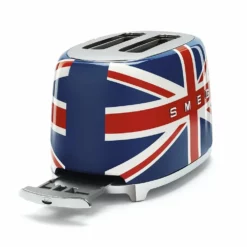 SMEG 2-Slice Toaster | Union Jack -Food Prep Tools Shop tsf01ujus smeg union jack toaster with removable crumb tray