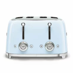 SMEG 4-Slot Toaster | Pastel Blue -Food Prep Tools Shop tsf03pbus 4