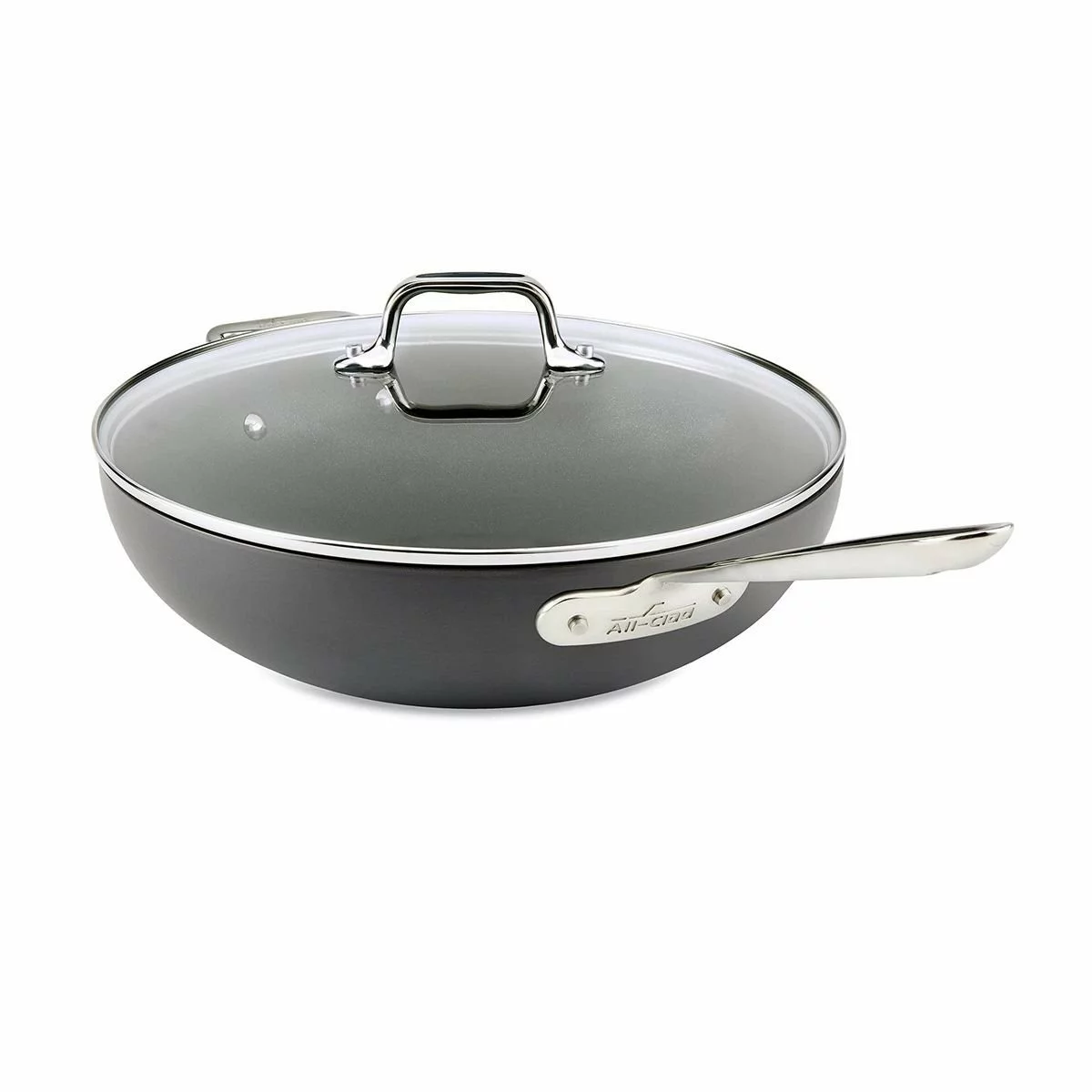 All-Clad HA1 Hard Anodized Nonstick Chef Pan & Lid | 12" 3 All-Clad HA1 Hard Anodized Nonstick Chef Pan & Lid | 12"