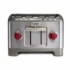 Wolf Gourmet 4-Slice Toaster | Red Knobs -Food Prep Tools Shop wgtr104s