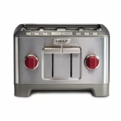 Wolf Gourmet 4-Slice Toaster | Red Knobs